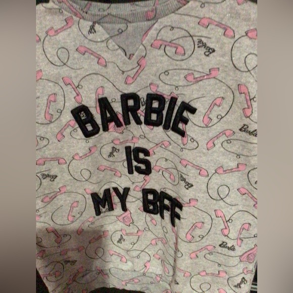 Girls size 10 Barbie sweatshirt - Picture 1 of 2